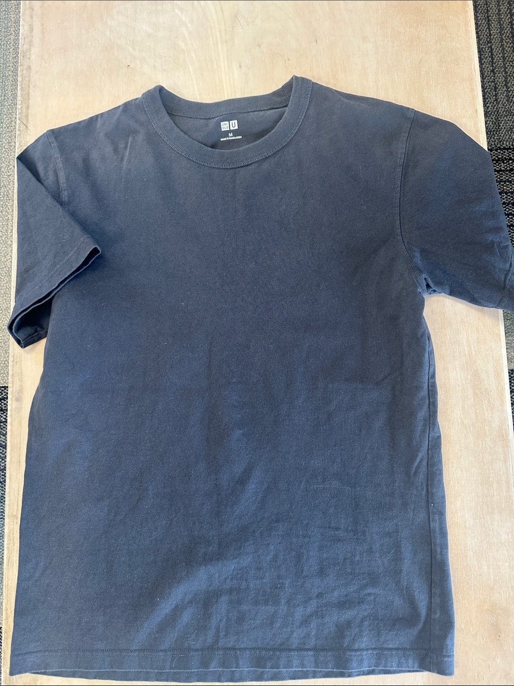 Classic gray heavy Crewneck T-Shirt - UNIQLO